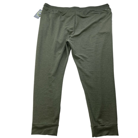 Athletic Women's Driworks Jogger Plus 3XL Drawstring Waist Green Knit Pullon NWT - Picture 3 of 10